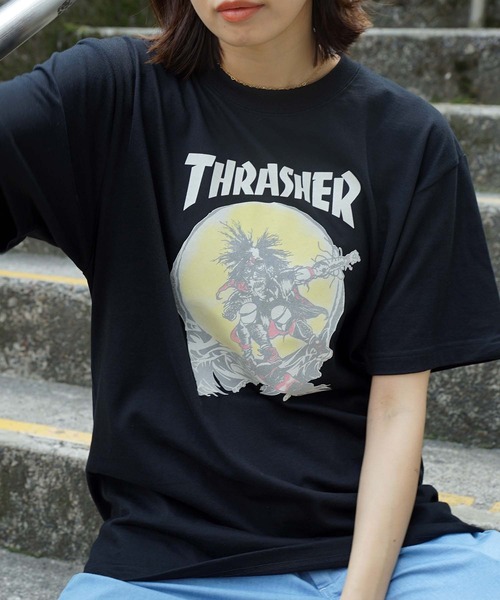 THRASHER(スラッシャー)の「Frocky Print OUTLAW S/S T-SHIRTS/スラッシャー半袖Tシャツ(Tシャツ/カットソー・メンズ・ブラック/ダークグリーン・MEDIUM/LARGE/X-LARGE/XX-LARGE)」の14枚目の写真