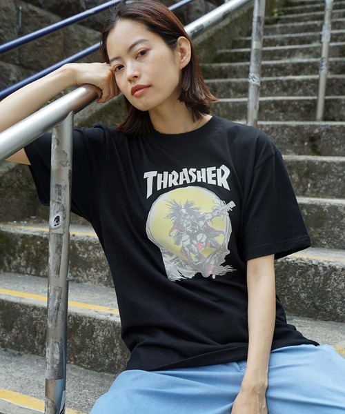 THRASHER(スラッシャー)の「Frocky Print OUTLAW S/S T-SHIRTS/スラッシャー半袖Tシャツ(Tシャツ/カットソー・メンズ・ブラック/ダークグリーン・MEDIUM/LARGE/X-LARGE/XX-LARGE)」の17枚目の写真
