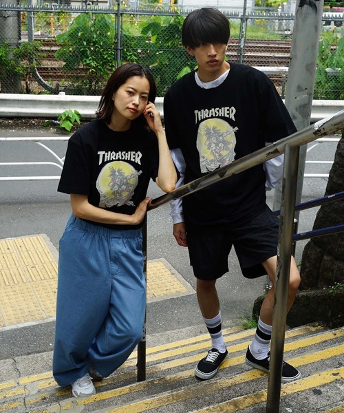 THRASHER(スラッシャー)の「Frocky Print OUTLAW S/S T-SHIRTS/スラッシャー半袖Tシャツ(Tシャツ/カットソー・メンズ・ブラック/ダークグリーン・MEDIUM/LARGE/X-LARGE/XX-LARGE)」の6枚目の写真