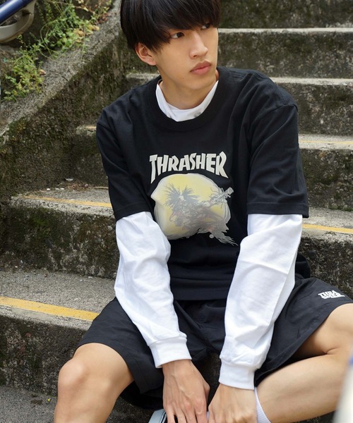 THRASHER(スラッシャー)の「Frocky Print OUTLAW S/S T-SHIRTS/スラッシャー半袖Tシャツ(Tシャツ/カットソー・メンズ・ブラック/ダークグリーン・MEDIUM/LARGE/X-LARGE/XX-LARGE)」の22枚目の写真
