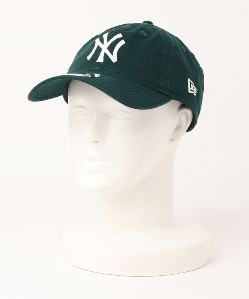 NEW ERA(ニューエラ)の「(NEW ERA)ウォッシュドコットンロゴベースボールキャップ(キャップ・レディース・ブラック/カーキ/グリーン/ネイビー・FREE)」の3枚目の写真