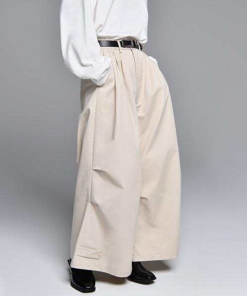 ADRER（アドラー）の「Three tuck wide snap『袴』pants/３タックワイドハカマパンツ（その他パンツ・メンズ・ブラック/ホワイト・X-SMALL/SMALL/MEDIUM/LARGE）」の9枚目の写真