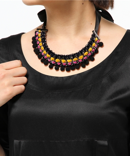 B:MING by BEAMS（ビーミングバイビームス）の「ビーミング by ビームス / ベルベットボールネックレス（ネックレス・レディース・その他1・ONE SIZE）」の2枚目の写真