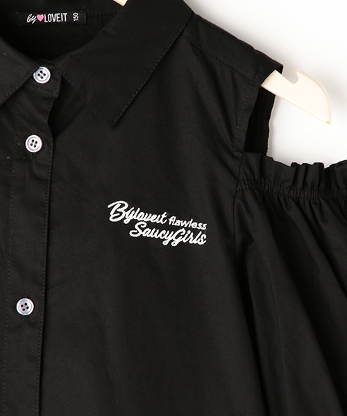 by LOVEiT(バイラビット)の「肩スリットワンピースチュニック(チュニック・キッズ・ミント/オフホワイト/ブラック・160cm/140cm/150cm/120cm/130cm)」の9枚目の写真