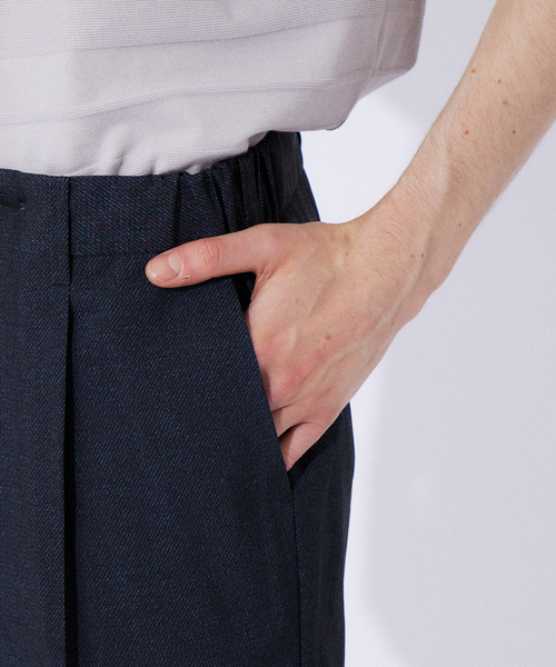 ABAHOUSE GRAY(アバハウスグレイ)の「【セットアップ対応/MASCHILE】AIR HOL タック ショートパンツ(その他パンツ・メンズ・ライトグレー/ネイビー/グレー/ブルー・46/48/50)」の12枚目の写真