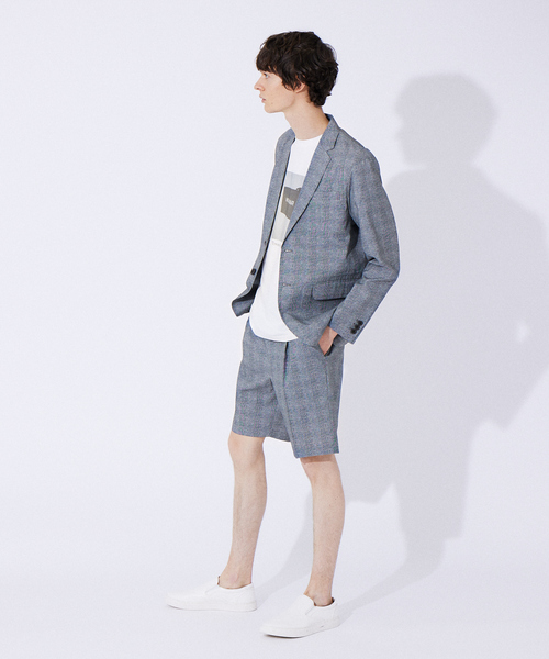 ABAHOUSE GRAY(アバハウスグレイ)の「【セットアップ対応/MASCHILE】AIR HOL タック ショートパンツ(その他パンツ・メンズ・ライトグレー/ネイビー/グレー/ブルー・46/48/50)」の13枚目の写真