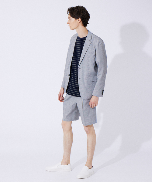 ABAHOUSE GRAY(アバハウスグレイ)の「【セットアップ対応/MASCHILE】AIR HOL タック ショートパンツ(その他パンツ・メンズ・ライトグレー/ネイビー/グレー/ブルー・46/48/50)」の22枚目の写真