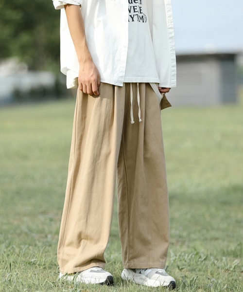 neos（ネオス）の「【neos -addictive design-】ルーズシルエット ビッグカーゴポケット バッグ付き ワイド パンツ（カーゴパンツ・メンズ・ブラック/ベージュ/カーキ・MEDIUM/LARGE/X-LARGE）」の5枚目の写真