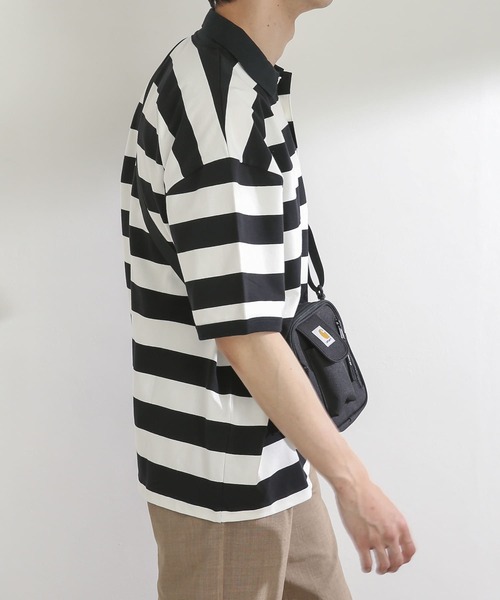 SENSE OF PLACE by URBAN RESEARCH(センスオブプレイスバイアーバンリサーチ)の「『別注』TeddyBear×SENSE OF PLACE テディベアボーダーポロシャツ(ポロシャツ・メンズ・オレンジ/ブラック・MEDIUM/LARGE)」の16枚目の写真