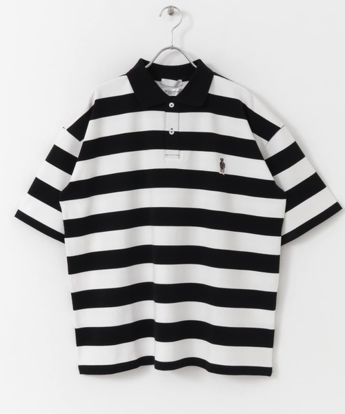 SENSE OF PLACE by URBAN RESEARCH(センスオブプレイスバイアーバンリサーチ)の「『別注』TeddyBear×SENSE OF PLACE テディベアボーダーポロシャツ(ポロシャツ・メンズ・オレンジ/ブラック・MEDIUM/LARGE)」の20枚目の写真