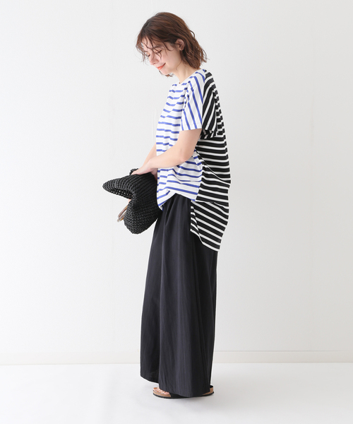 B.C STOCK（ベーセーストック）の「リネンライクコットン ワイドキュロット（その他パンツ・レディース・ブラック/ピンク/イエロー/グリーン・FREE）」の6枚目の写真