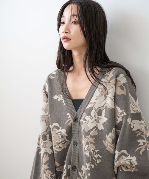 フラワージャガードカーデ 353970（カーディガン/ボレロ）｜LOWRYS FARM（ローリーズファーム）