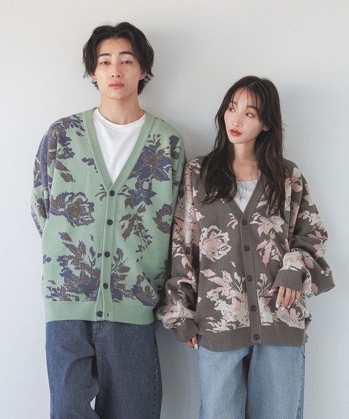 フラワージャガードカーデ 353970（カーディガン/ボレロ）｜LOWRYS FARM（ローリーズファーム）