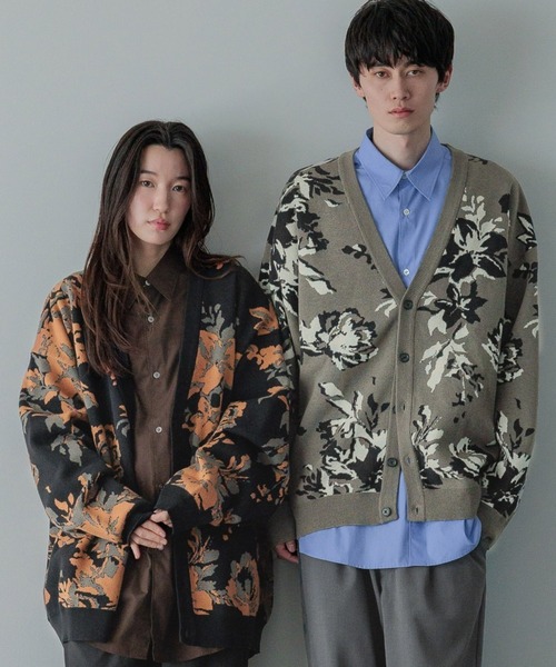 そんなとまと⭐︎Drawer 2022AW フラワージャガードジャケット LOWRYS FARM（ローリーズファーム）の「フラワージャガードカーデ