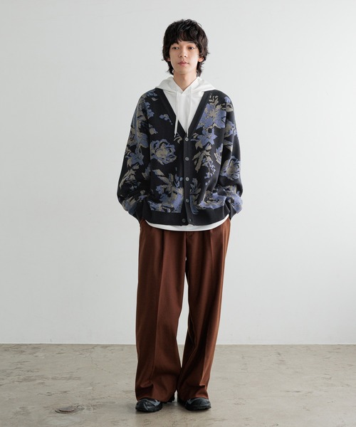 冬大セール❗️maturely♥フラワージャガードフリンジジャケット LOWRYS FARM（ローリーズファーム）の「フラワージャガードカーデ