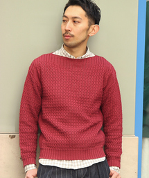 EDIFICE | ◇ギマコットン ボートネックプルオーバーニット(ニット/セーター)