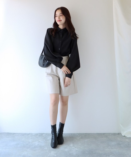 BLUEEAST(ブルーイースト)の「ストレッチショートブーツ(ブーツ・レディース・ブラック/アイボリー/ベージュ・LARGE/X-LARGE/MEDIUM)」の10枚目の写真