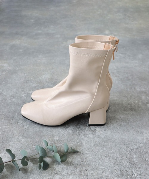 BLUEEAST(ブルーイースト)の「ストレッチショートブーツ(ブーツ・レディース・ブラック/アイボリー/ベージュ・LARGE/X-LARGE/MEDIUM)」の20枚目の写真