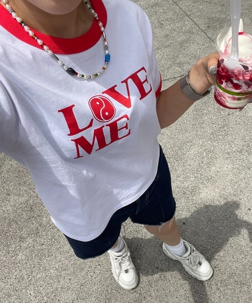 DuKKah（デュカ）の「Dukkah/陰陽リンガーT（Tシャツ/カットソー・レディース・レッド・X-SMALL）」の3枚目の写真