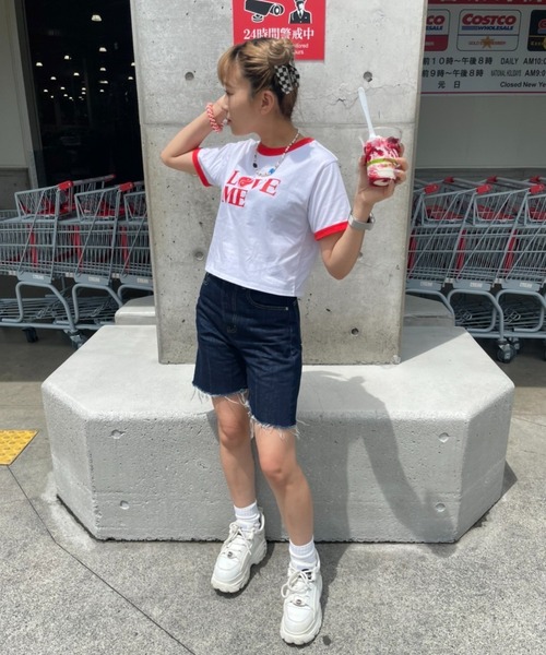 DuKKah（デュカ）の「Dukkah/陰陽リンガーT（Tシャツ/カットソー・レディース・レッド・X-SMALL）」の9枚目の写真