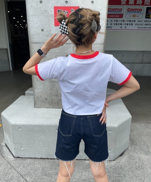 DuKKah（デュカ）の「Dukkah/陰陽リンガーT（Tシャツ/カットソー・レディース・レッド・X-SMALL）」の7枚目の写真