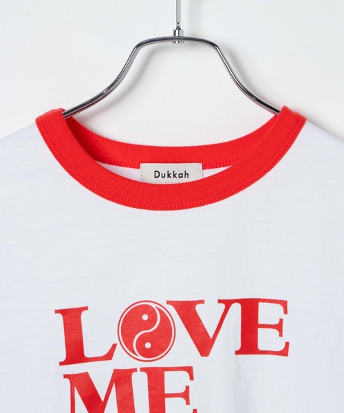 DuKKah（デュカ）の「Dukkah/陰陽リンガーT（Tシャツ/カットソー・レディース・レッド・X-SMALL）」の2枚目の写真
