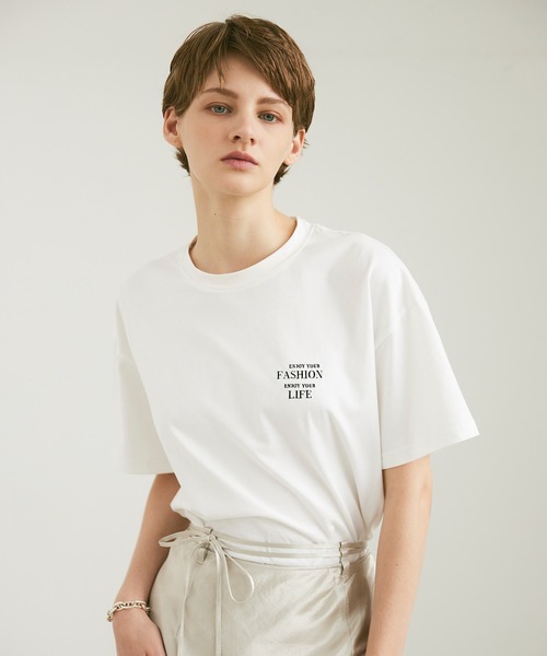 セザンヌ オーガニックコットン メッセージ Tシャツ セール】オーガニックコットンメッセージTシャツ（Tシャツ