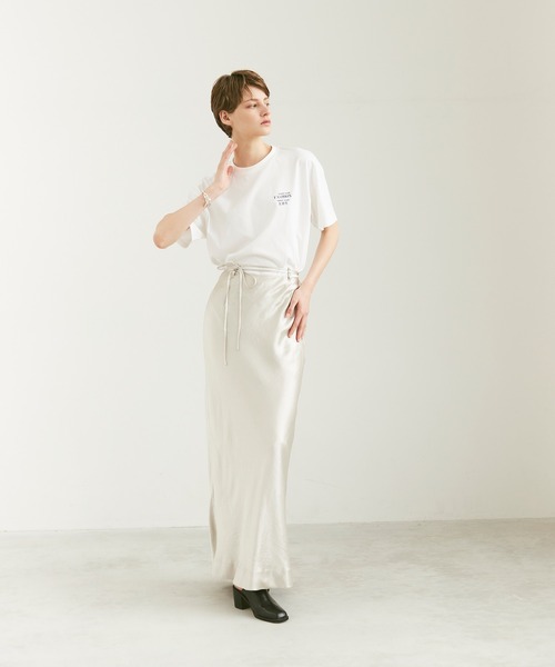 CEL ANSWER（シーイーエルアンサー）の「オーガニックコットンメッセージTシャツ（Tシャツ/カットソー・レディース・ホワイト/ブラック・FREE）」の9枚目の写真