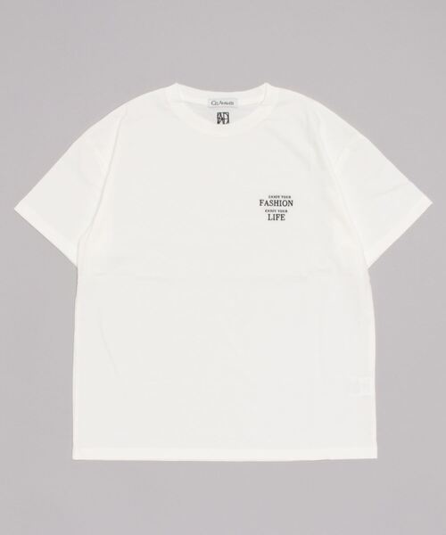 CEL ANSWER（シーイーエルアンサー）の「オーガニックコットンメッセージTシャツ（Tシャツ/カットソー・レディース・ホワイト/ブラック・FREE）」の4枚目の写真
