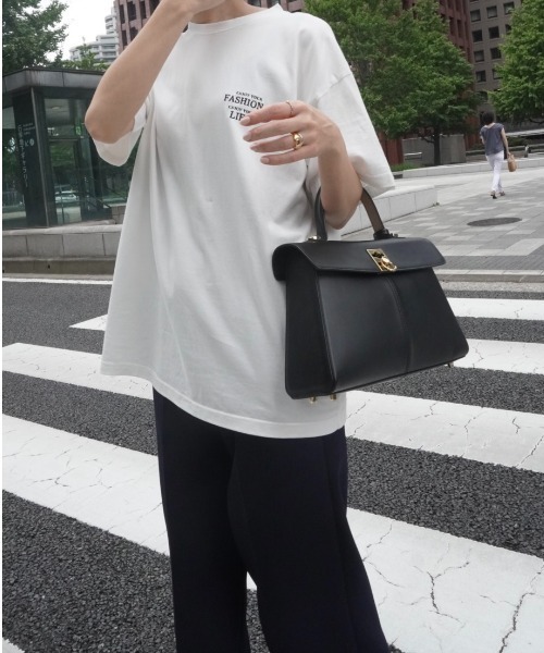 CEL ANSWER（シーイーエルアンサー）の「オーガニックコットンメッセージTシャツ（Tシャツ/カットソー・レディース・ホワイト/ブラック・FREE）」の12枚目の写真