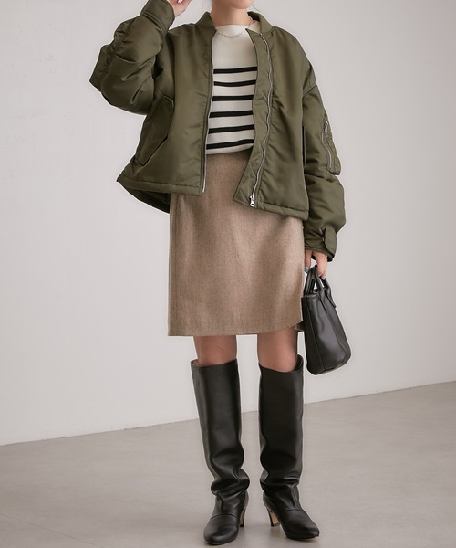 COLLAGE GALLARDAGALANTE（コラージュガリャルダガランテ）の「スムースボーダープルオーバー（ニット/セーター・レディース・ホワイト/ブルー・FREE）」の6枚目の写真