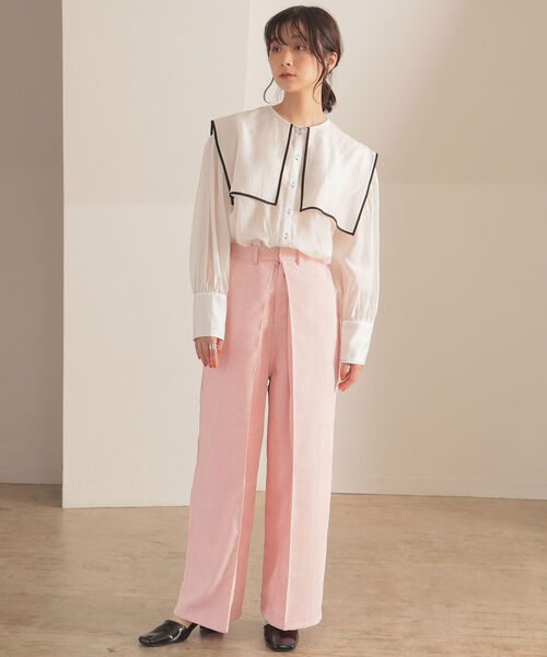 BeAMS DOT（ビームスドット）の「BeAMS DOT / コーデュロイ タックパンツ（その他パンツ・レディース・ベージュ/ピンク/ライトブラウン・FREE）」の19枚目の写真