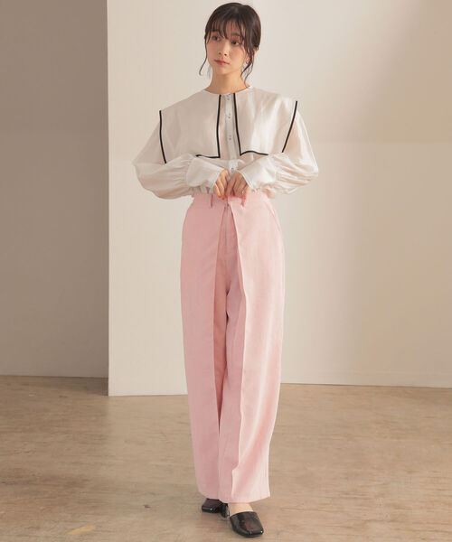 BeAMS DOT（ビームスドット）の「BeAMS DOT / コーデュロイ タックパンツ（その他パンツ・レディース・ベージュ/ピンク/ライトブラウン・FREE）」の17枚目の写真