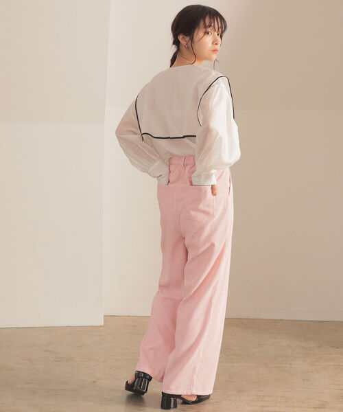 BeAMS DOT（ビームスドット）の「BeAMS DOT / コーデュロイ タックパンツ（その他パンツ・レディース・ベージュ/ピンク/ライトブラウン・FREE）」の16枚目の写真