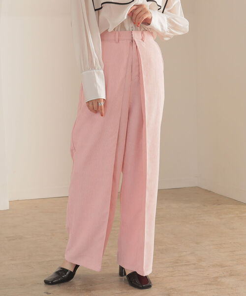 BeAMS DOT（ビームスドット）の「BeAMS DOT / コーデュロイ タックパンツ（その他パンツ・レディース・ベージュ/ピンク/ライトブラウン・FREE）」の15枚目の写真