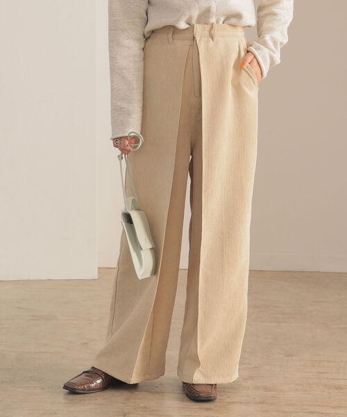 BeAMS DOT（ビームスドット）の「BeAMS DOT / コーデュロイ タックパンツ（その他パンツ・レディース・ベージュ/ピンク/ライトブラウン・FREE）」の11枚目の写真