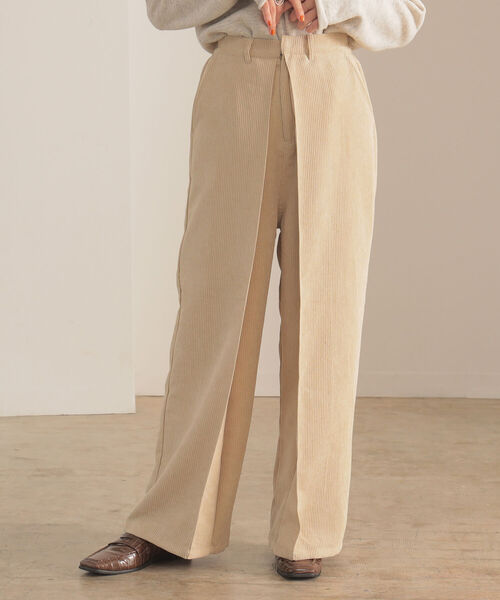 BeAMS DOT（ビームスドット）の「BeAMS DOT / コーデュロイ タックパンツ（その他パンツ・レディース・ベージュ/ピンク/ライトブラウン・FREE）」の9枚目の写真