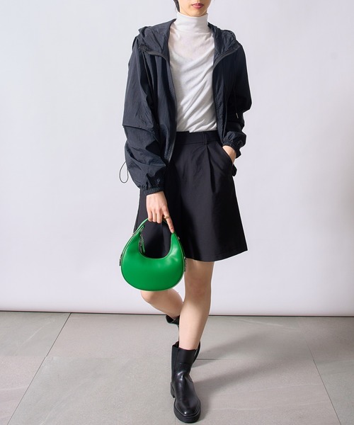 SETUP7（セットアップセブン）の「【SETUP7】ハーフムーンハンドバッグ KNF（ハンドバッグ・レディース・ホワイト/ベージュ/ブラウン/グリーン/ブラック・FREE）」の8枚目の写真