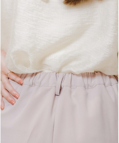 flower（フラワー）の「スモーキーテーパードパンツ（スラックス・レディース・ブラウン/ベージュ・FREE）」の8枚目の写真