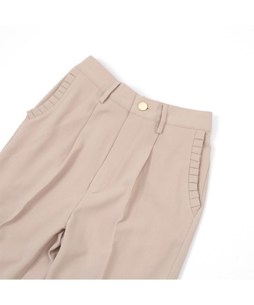 flower（フラワー）の「スモーキーテーパードパンツ（スラックス・レディース・ブラウン/ベージュ・FREE）」の20枚目の写真