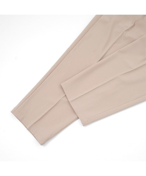 flower（フラワー）の「スモーキーテーパードパンツ（スラックス・レディース・ブラウン/ベージュ・FREE）」の5枚目の写真