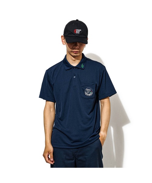 CHARI&CO（チャリアンドコー）の「CHARI&CO DYNAMIC GOLF CLUB POLO ポロシャツ（ポロシャツ・メンズ・ホワイト/ネイビー/ダークグレー・MEDIUM/X-LARGE/LARGE/SMALL）」の3枚目の写真
