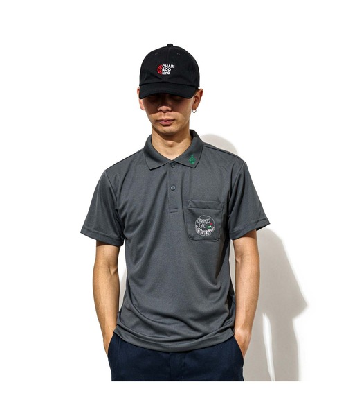 CHARI&CO（チャリアンドコー）の「CHARI&CO DYNAMIC GOLF CLUB POLO ポロシャツ（ポロシャツ・メンズ・ホワイト/ネイビー/ダークグレー・MEDIUM/X-LARGE/LARGE/SMALL）」の2枚目の写真