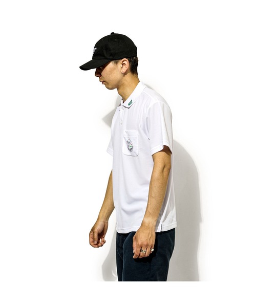 CHARI&CO（チャリアンドコー）の「CHARI&CO DYNAMIC GOLF CLUB POLO ポロシャツ（ポロシャツ・メンズ・ホワイト/ネイビー/ダークグレー・MEDIUM/X-LARGE/LARGE/SMALL）」の5枚目の写真