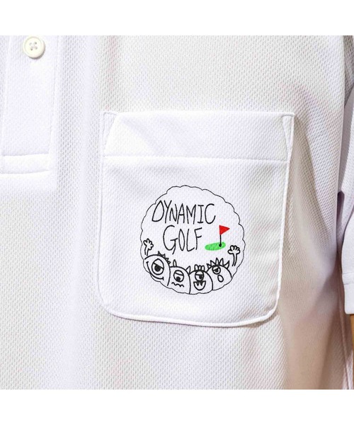 CHARI&CO（チャリアンドコー）の「CHARI&CO DYNAMIC GOLF CLUB POLO ポロシャツ（ポロシャツ・メンズ・ホワイト/ネイビー/ダークグレー・MEDIUM/X-LARGE/LARGE/SMALL）」の7枚目の写真