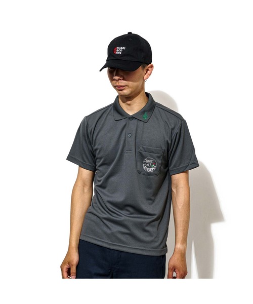 CHARI&CO（チャリアンドコー）の「CHARI&CO DYNAMIC GOLF CLUB POLO ポロシャツ（ポロシャツ・メンズ・ホワイト/ネイビー/ダークグレー・MEDIUM/X-LARGE/LARGE/SMALL）」の13枚目の写真