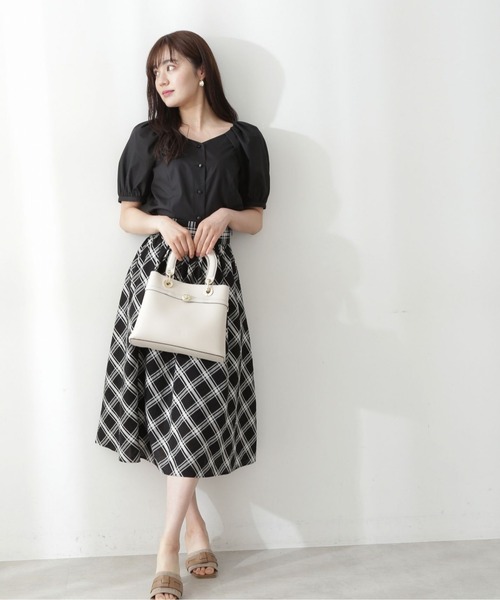 PROPORTION BODY DRESSING（プロポーションボディドレッシング）の「スクエアボリュームスリーブブラウス（シャツ/ブラウス・レディース・ブラック/イエロー/ホワイト系その他・FREE）」の7枚目の写真