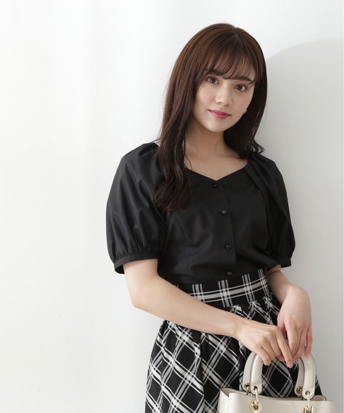 PROPORTION BODY DRESSING（プロポーションボディドレッシング）の「スクエアボリュームスリーブブラウス（シャツ/ブラウス・レディース・ブラック/イエロー/ホワイト系その他・FREE）」の8枚目の写真