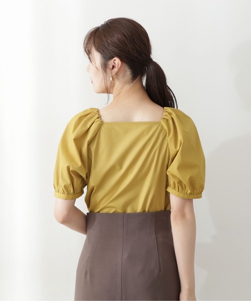 PROPORTION BODY DRESSING（プロポーションボディドレッシング）の「スクエアボリュームスリーブブラウス（シャツ/ブラウス・レディース・ブラック/イエロー/ホワイト系その他・FREE）」の9枚目の写真