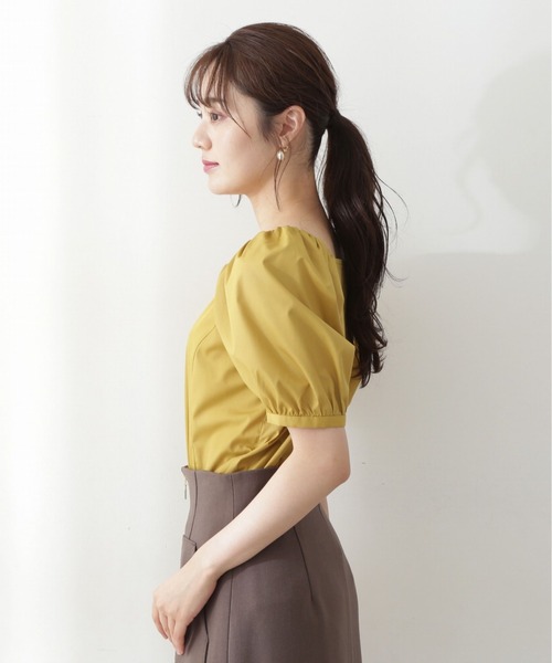 PROPORTION BODY DRESSING（プロポーションボディドレッシング）の「スクエアボリュームスリーブブラウス（シャツ/ブラウス・レディース・ブラック/イエロー/ホワイト系その他・FREE）」の10枚目の写真